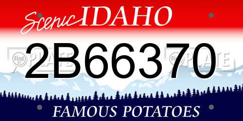 2B66370 Idaho License Plate