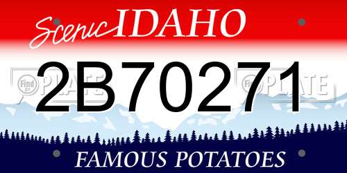 2B70271 Idaho License Plate