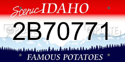 2B70771 Idaho License Plate