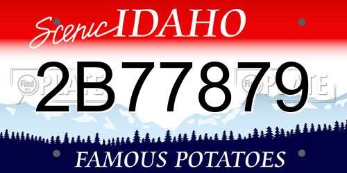 2B77879 Idaho License Plate