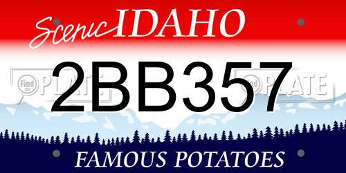 2BB357 Idaho License Plate
