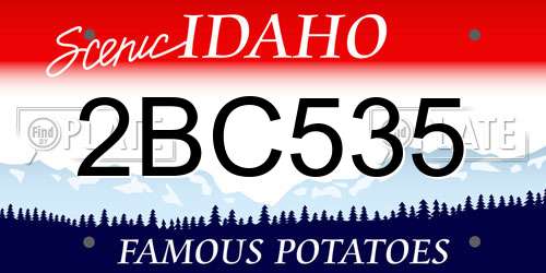 2BC535 Idaho License Plate