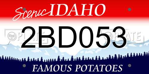 2BD053 Idaho License Plate