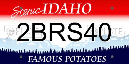 2BRS40 Idaho License Plate