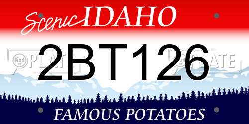 2BT126 Idaho License Plate