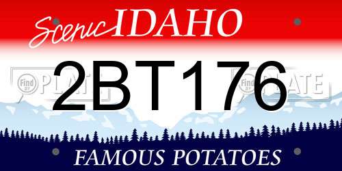 2BT176 Idaho License Plate