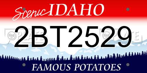 2BT2529 Idaho License Plate