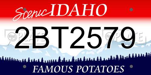 2BT2579 Idaho License Plate