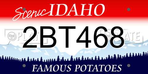 2BT468 Idaho License Plate