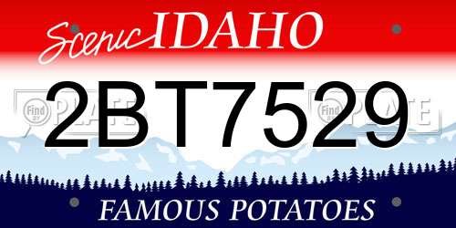 2BT7529 Idaho License Plate