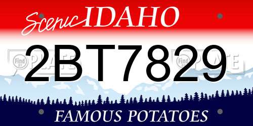 2BT7829 Idaho License Plate