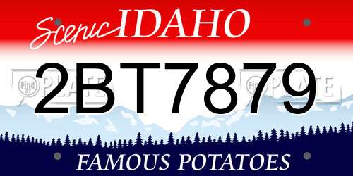 2BT7879 Idaho License Plate