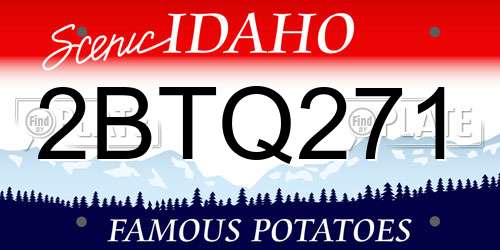 2BTQ271 Idaho License Plate