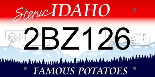 2BZ126 Idaho License Plate