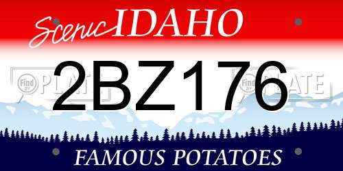 2BZ176 Idaho License Plate
