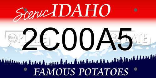 2C00A5 Idaho License Plate