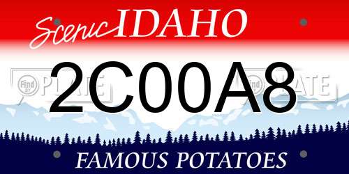 2C00A8 Idaho License Plate