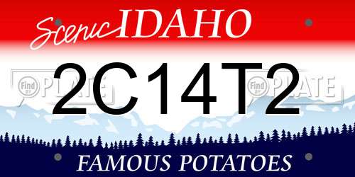 2C14T2 Idaho License Plate