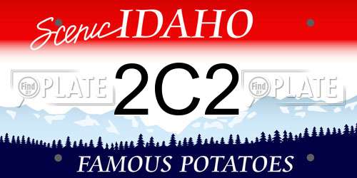 2C2 Idaho License Plate