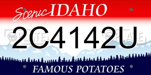 2C4142U Idaho License Plate