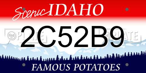 2C52B9 Idaho License Plate