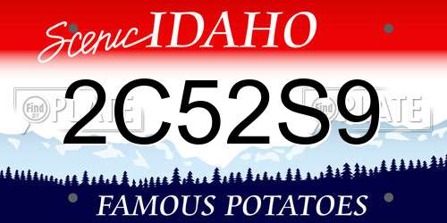 2C52S9 Idaho License Plate