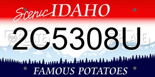 2C5308U Idaho License Plate