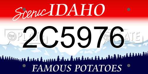 2C5976 Idaho License Plate
