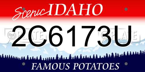 2C6173U Idaho License Plate