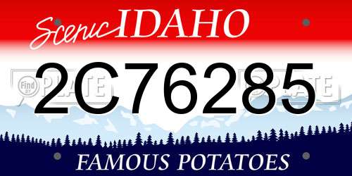 2C76285 Idaho License Plate