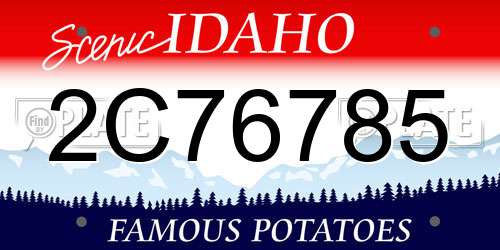 2C76785 Idaho License Plate