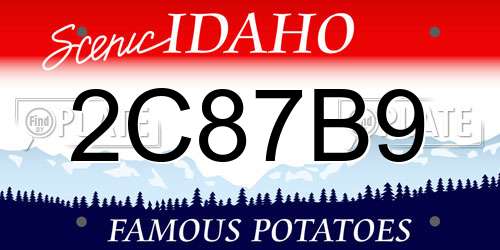 2C87B9 Idaho License Plate
