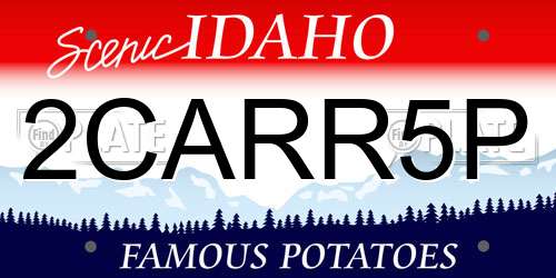 2CARR5P Idaho License Plate