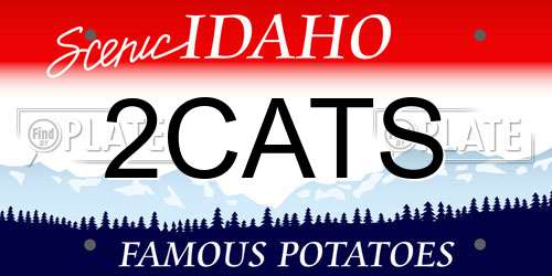 2CATS Idaho License Plate