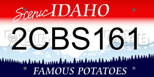 2CBS161 Idaho License Plate