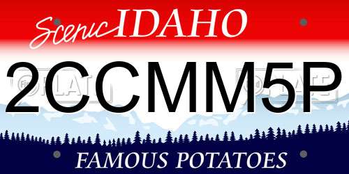 2CCMM5P Idaho License Plate