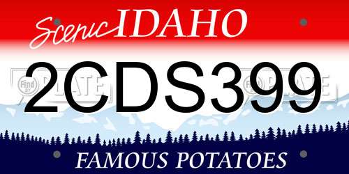 2CDS399 Idaho License Plate
