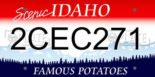 2CEC271 Idaho License Plate