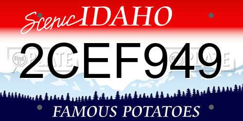 2CEF949 Idaho License Plate