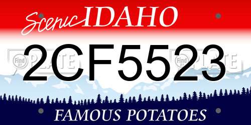 2CF5523 Idaho License Plate