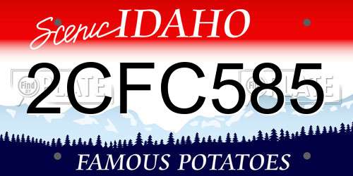 2CFC585 Idaho License Plate