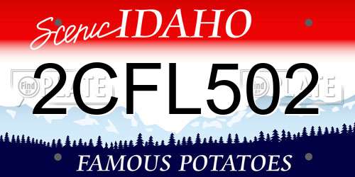 2CFL502 Idaho License Plate