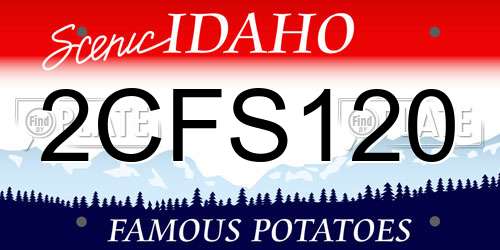 2CFS120 Idaho License Plate
