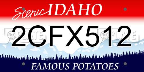 2CFX512 Idaho License Plate