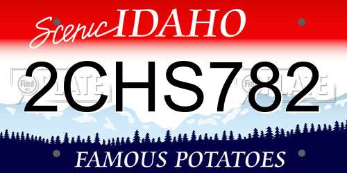 2CHS782 Idaho License Plate