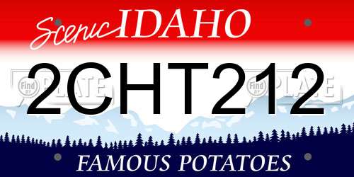 2CHT212 Idaho License Plate