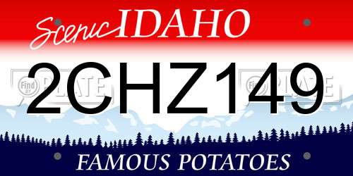 2CHZ149 Idaho License Plate