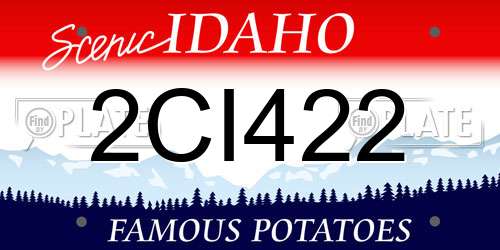 2CI422 Idaho License Plate