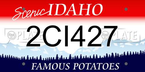 2CI427 Idaho License Plate