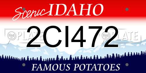 2CI472 Idaho License Plate